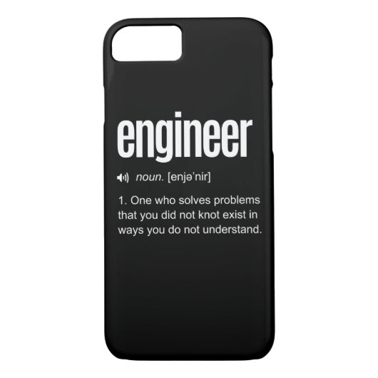 Definition des "Funny Engineer" Case-Mate iPhone Hülle (Rückseite)