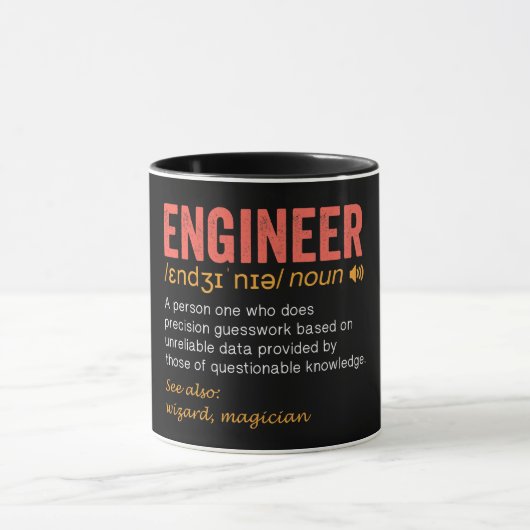 Definition des "Funny Engineer" Tasse (Zentrum)