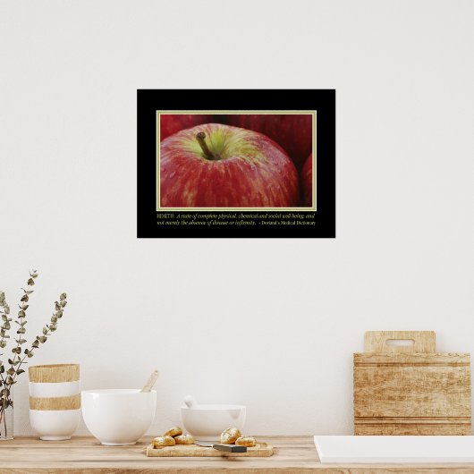 Definition des Gesundheitspatents Poster (Küche)