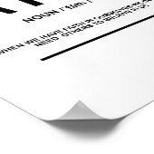 Definition des Glaubens | Inspiration Zitat Poster (Ecke)