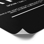 Definition des Glaubens | Inspiration Zitat Poster (Ecke)