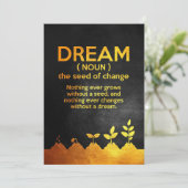 Definition des Glücksrata-Traums Save The Date (Stehend Vorderseite)