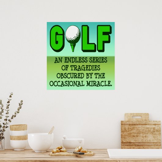 DEFINITION DES GOLFPOSTER-DRUCKS POSTER (Küche)