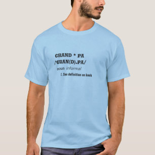 Definition des Großvaters T-Shirt