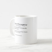 Definition des Immobilienmanagers Kaffeetasse (Vorderseite Links)