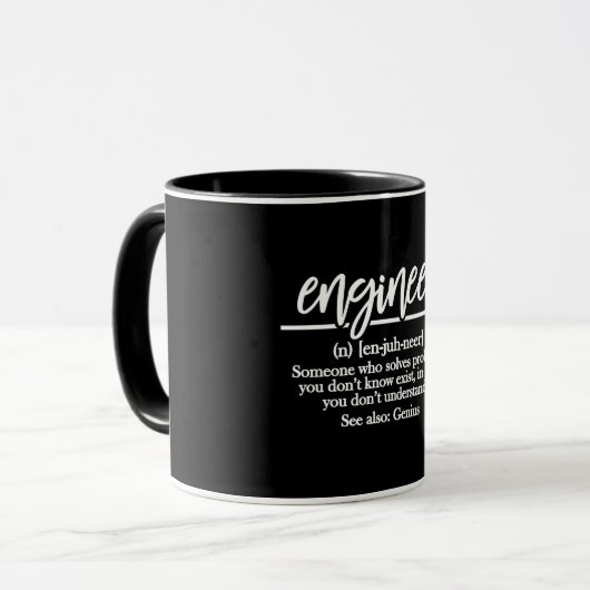 Definition des Ingenieurs Tasse (Vorderseite Links)