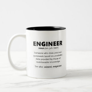 Definition des Ingenieurs Zweifarbige Tasse