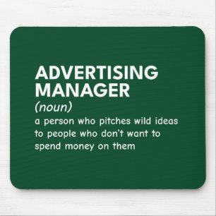 Definition des intelligenten Marketing-Managers Mousepad