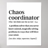 Definition des Koordinators für das Sonnenchaos Poster (Vorne)