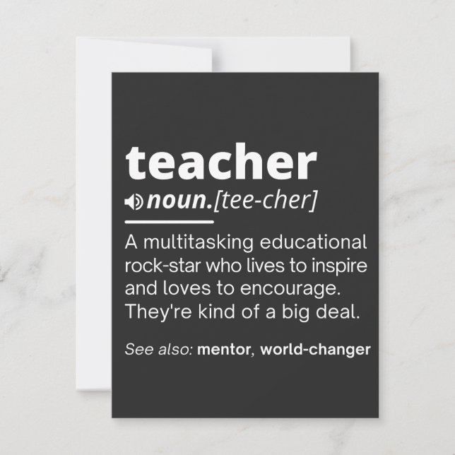 Definition des Lehrers - Funny Teaching School Tea (Vorderseite)