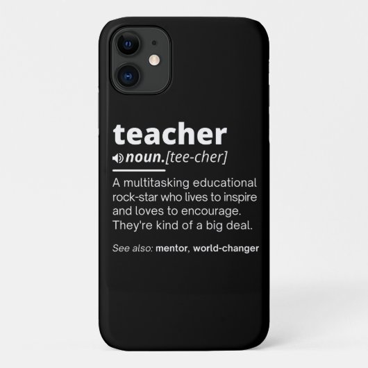 Definition des Lehrers - Funny Teaching School Tea Case-Mate iPhone Hülle (Rückseite)