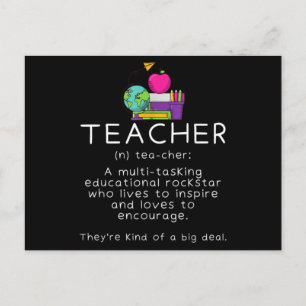 Definition des Lehrers - Funny Teaching School Tea Postkarte