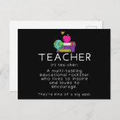 Definition des Lehrers - Funny Teaching School Tea Postkarte (Vorne/Hinten)