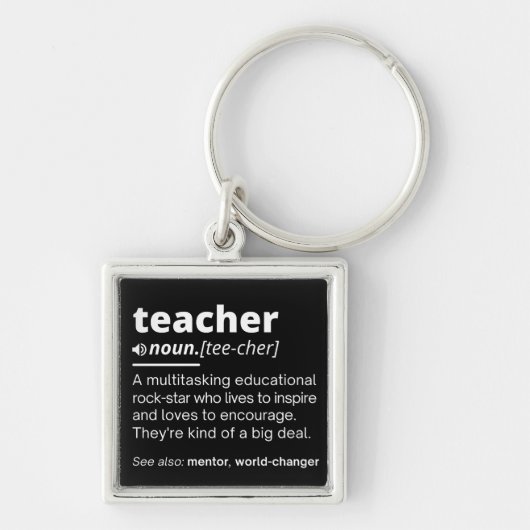 Definition des Lehrers - Funny Teaching School Tea Schlüsselanhänger (Vorne)
