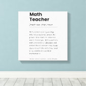 Definition des Mathematiklehrers, Bewertung des Ma Leinwanddruck (Insitu (Holzboden))