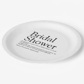 Definition des modernen Fun-Brautparty Pappteller (Schrägansicht)