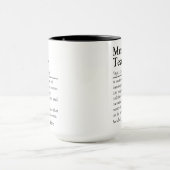 Definition des Musiklehrers - Lehrerbewertung Tasse (Zentrum)