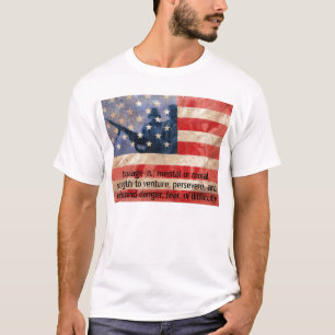 Definition des Mut-Armee-Mann-T - Shirt