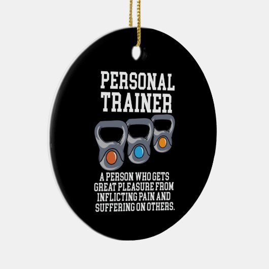 Definition des Personal Trainers Keramik Ornament (Rechts)