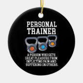 Definition des Personal Trainers Keramik Ornament (Vorne)