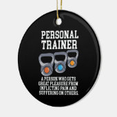 Definition des Personal Trainers Keramik Ornament (Links)