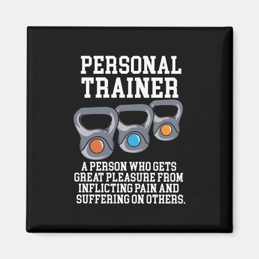 Definition des Personal Trainers Magnet (Vorne)