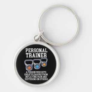 Definition des Personal Trainers Schlüsselanhänger