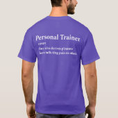 Definition des Personal Trainers T-Shirt (Rückseite)