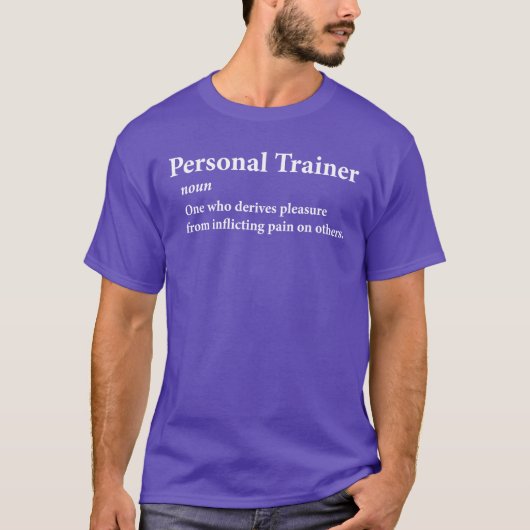 Definition des Personal Trainers T-Shirt (Vorderseite)