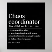 Definition des personalisierten Chaos-Koordinators Poster (Vorne)