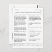 Definition des Postübergangs Postkarte, Wörterbuch Postkarte (Vorne/Hinten)