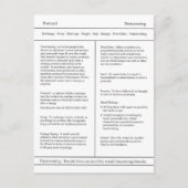 Definition des Postübergangs Postkarte, Wörterbuch Postkarte (Vorderseite)