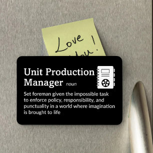 Definition des Produktionsleiters - Film 4" x 6" F Magnet