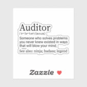 Definition des Prüfers, Geschenk für den Prüfer Aufkleber (Blatt)