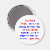 Definition des Rassismus Magnet (Vorderseite/Rückseite)
