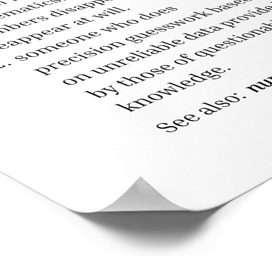 Definition des Rechnungsführers Poster (Ecke)