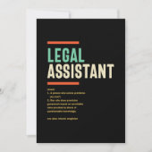 Definition des Rechtsbeistands Dankeskarte (Vorderseite)