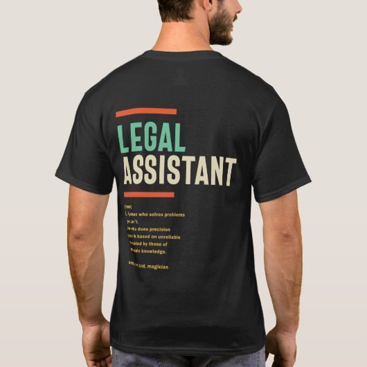 Definition des Rechtsbeistands T-Shirt (Rückseite)