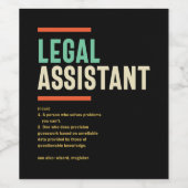 Definition des Rechtsbeistands Weinetikett (Einzelnes Label)