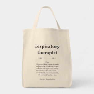 Definition des Respirationstherapeuten danke Ihnen Tragetasche