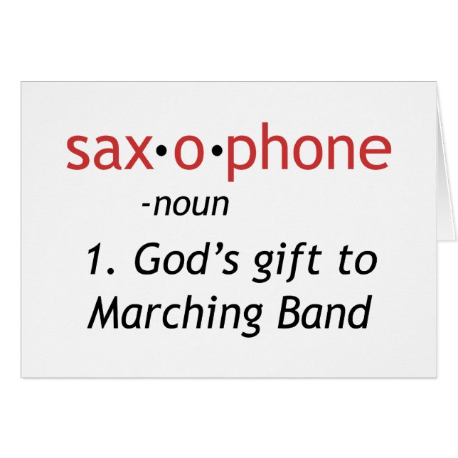 Definition des Saxophons (Vorderseite (Horizontal))