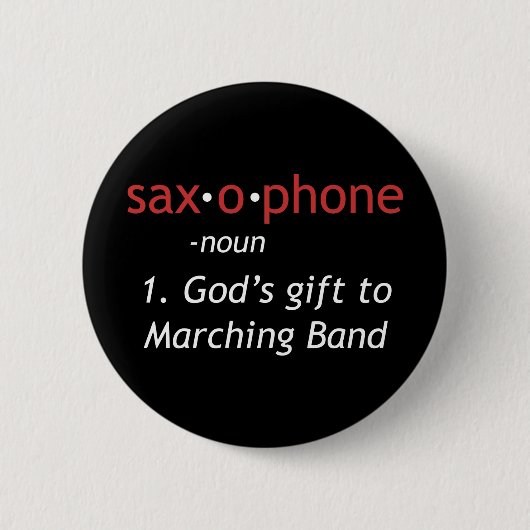 Definition des Saxophons Button (Vorderseite)