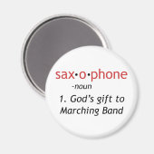 Definition des Saxophons Magnet (Vorderseite/Rückseite)