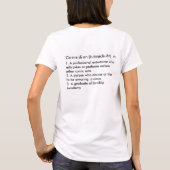 Definition des Schauspielers T-Shirt (Rückseite)