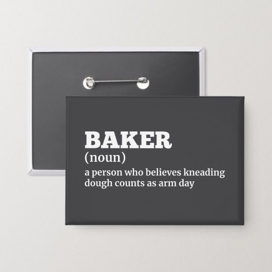Definition des Spaßes Baker Button (Vorderseite/Rückseite)