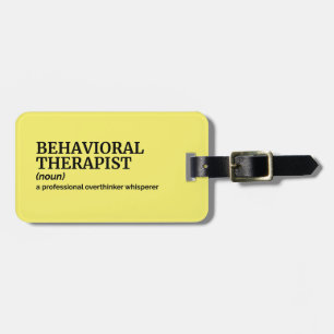 Definition des Tags für Verhaltenstherapie Gepäckanhänger