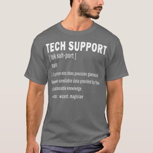 Definition des technischen Supports Funny Niedlich T-Shirt (Vorderseite)