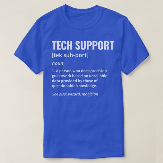 Definition des technischen Supports T-Shirt (Design vorne)