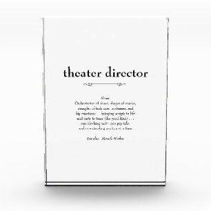 Definition des Theaterdirektors Vielen Dank Fotoblock