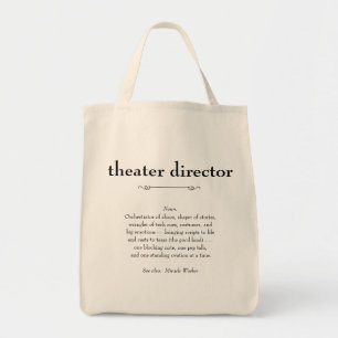 Definition des Theaterdirektors Vielen Dank Tragetasche